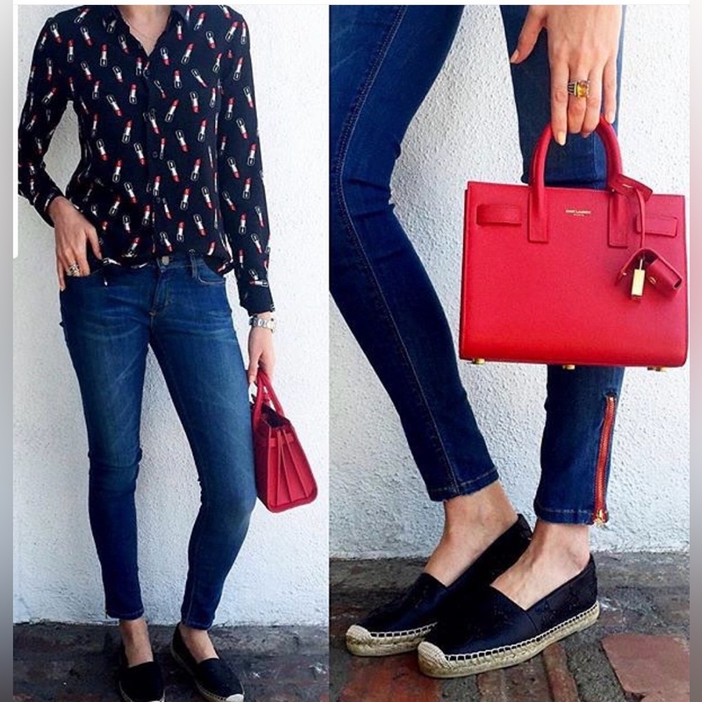 Etienne Marcel red zipper Skinny Jeans 31 New